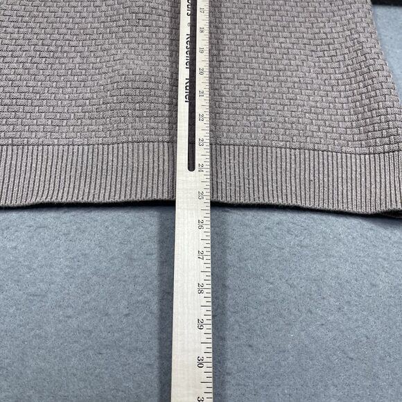 Mario Zegnoti Sweater Mens Medium Brown Gold The Cut Jewel Knit Front Full Zip - Picture 7 of 9